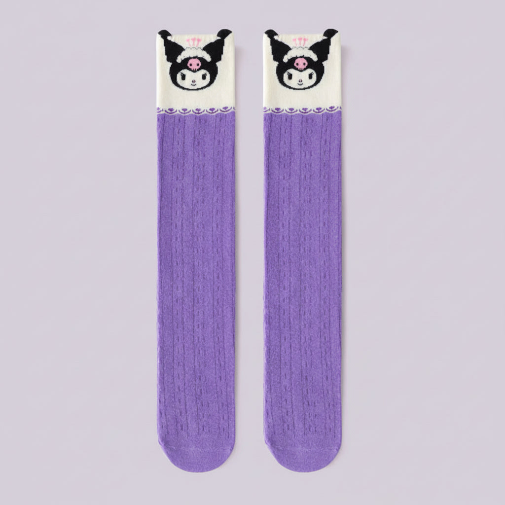 Adorable Kuromi Knee-High Ultra Soft Socks
