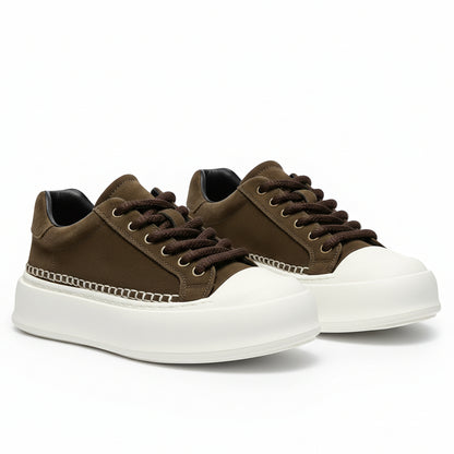 Men's Vibe Suede Casual Shoes - Coffee Brown