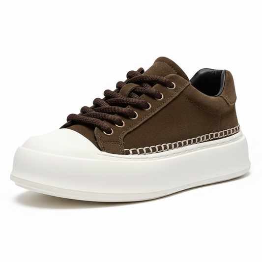 Men's Vibe Suede Casual Shoes - Coffee Brown