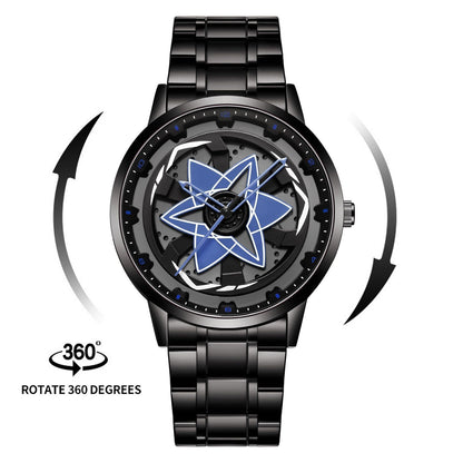Men's Sasuke Sharingan Quartz Rotating Wristwatch