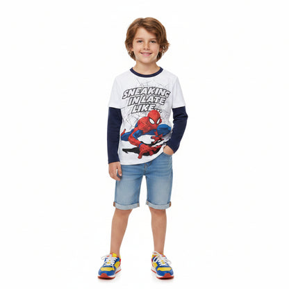 Marvel Superheroes Mock Long-Sleeve Tees 6-Piece Set