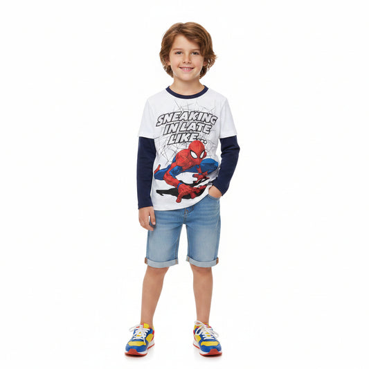 Marvel Superheroes Mock Long-Sleeve Tees 6-Piece Set
