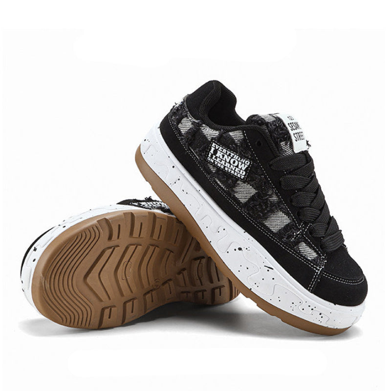 Sesame Street | Men's Plaid Chunky Casual Sneakers
