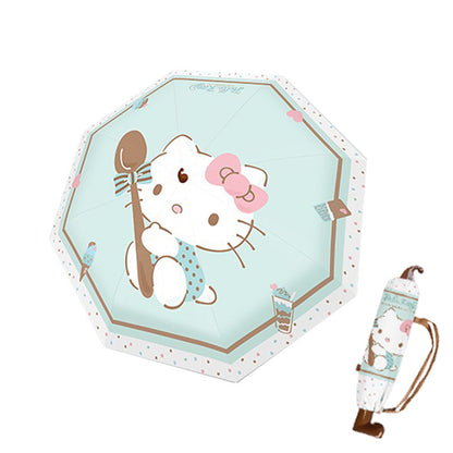 Hello Kitty Mint Chocolate Folding Red Boot Umbrella