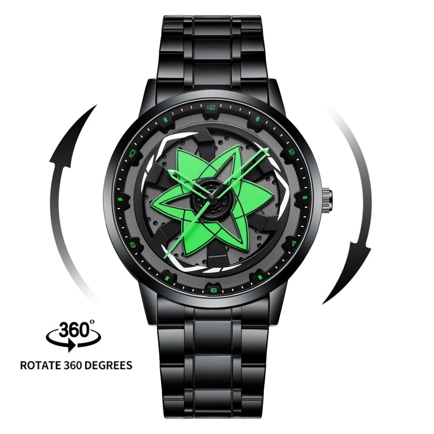 Men's Sasuke Sharingan Quartz Rotating Wristwatch