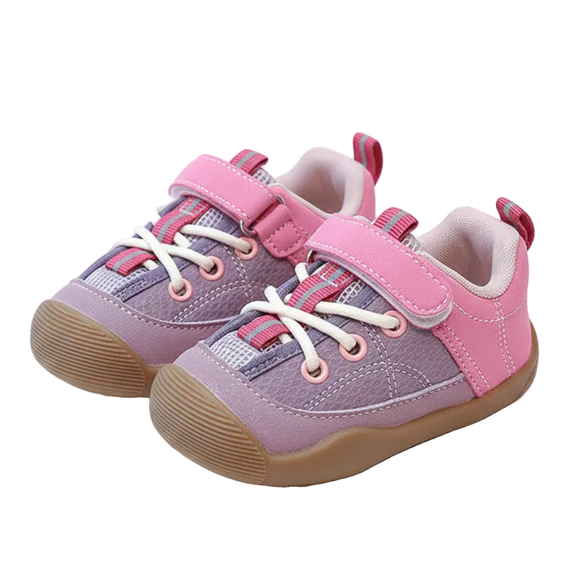 Little Jogger Patchwork Soft Sole Sneakers - Black