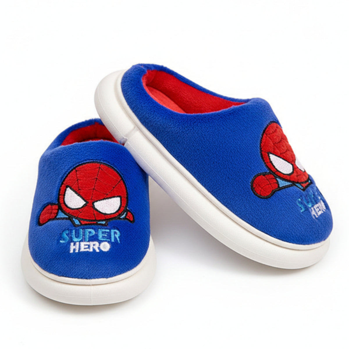 Marvel Spider-Man Kids Indoor Plush Slippers