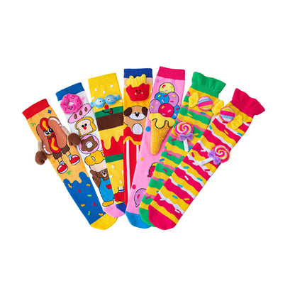 Silly Treats 3D Knee-High Crazy Socks