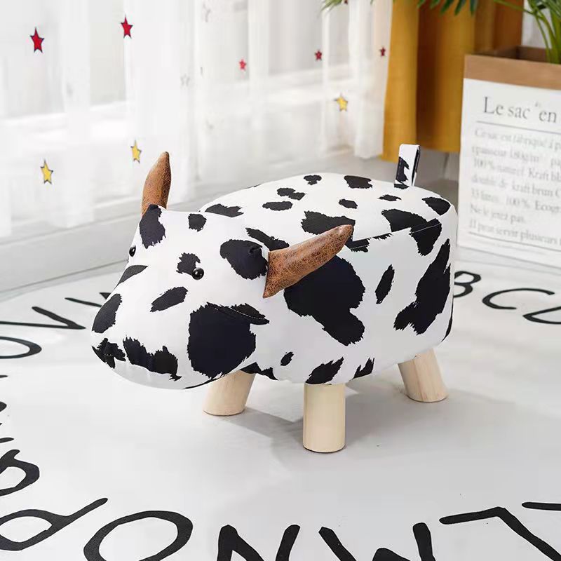 Cow Animal Children's Ottoman Footstool