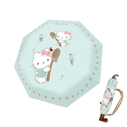 Hello Kitty Mint Chocolate Folding Red Boot Umbrella