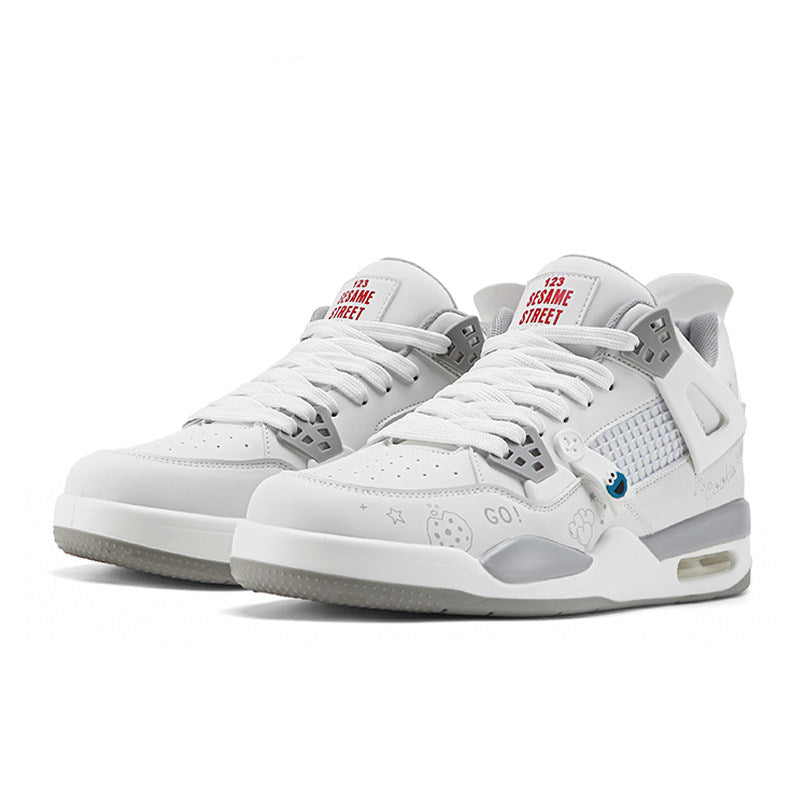 Sesame Street | Men's Basketball Shoes - Punk White