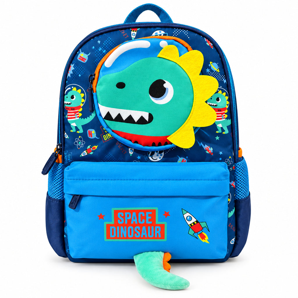 2-Piece Kids Space Dinosaur Backpack & Duffel Bag Travel Set