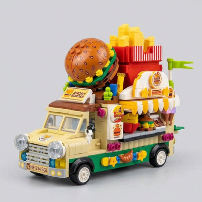 Hamburger Food Truck Building Block Set