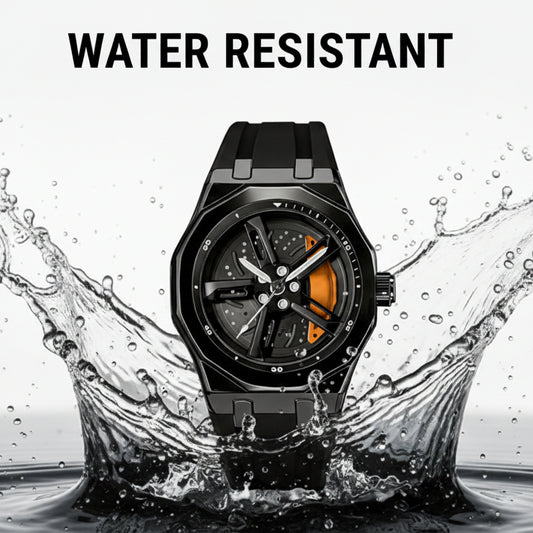 Radial Caliper Silicon Strap Quartz Wristwatch