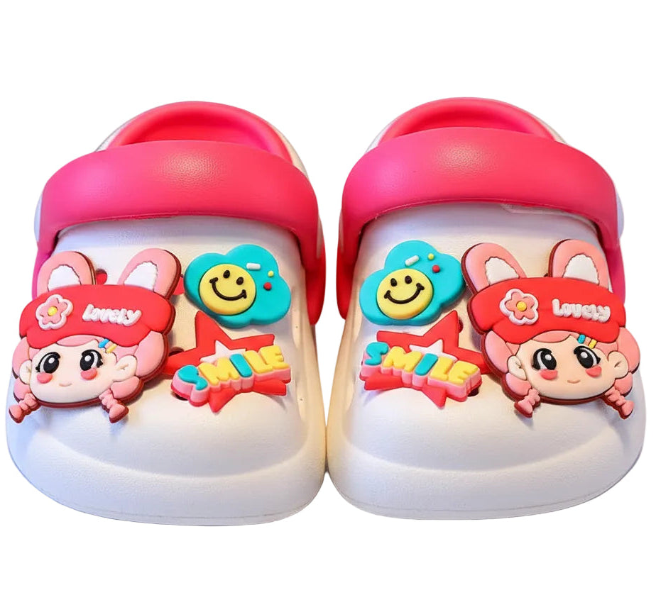AeroGrip Lovely Smiles Children's Clog Sandals