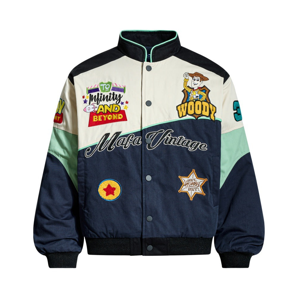 Toy Story Woody Baseball Varsity Jacket