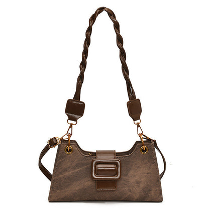 Buckle Retro Shoulder Bag