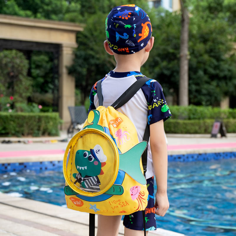 Children's Waterproof Thick Swimming Backpack