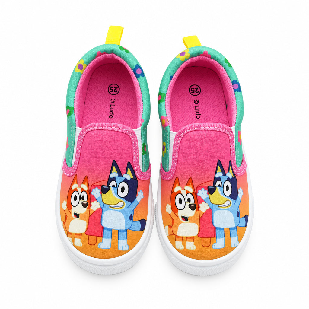 Kids' Bluey & Bingo Slip-On Canvas Sneakers