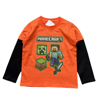 Minecraft Mock Long-Sleeve Tees 5-Piece Set