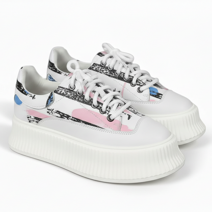 Women's Wave Platform Shoes (Blue)