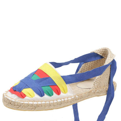 TONIVIS Women's Ankle Espadrille Flats