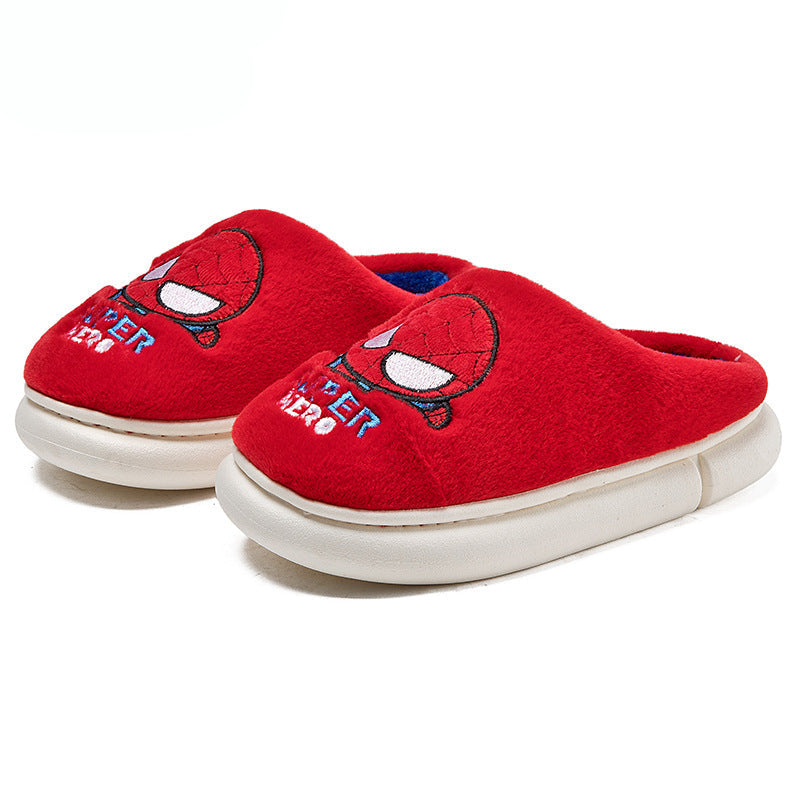 Marvel Spider-Man Kids Indoor Plush Slippers