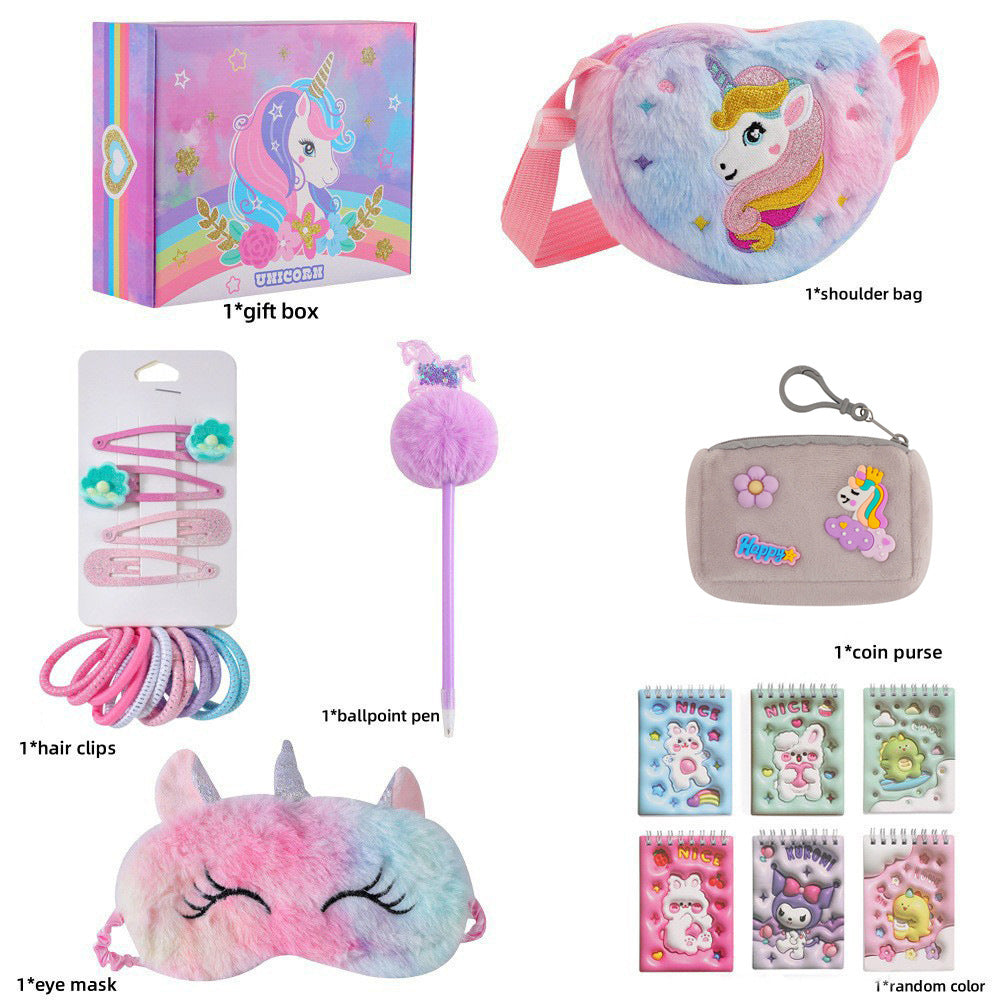 Children's Unicorn Stationery and Hairpins Gift Set Box
