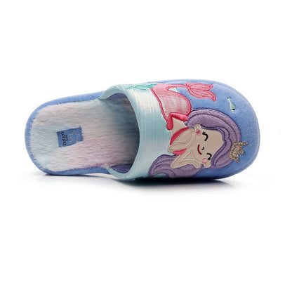 Children's Adorable Mermaid Closed-Toe Home Slippers