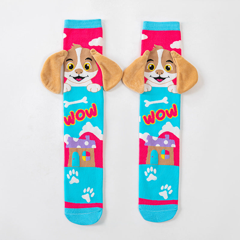 Cute Children's Knee-High 3D Adorable Crazy Socks