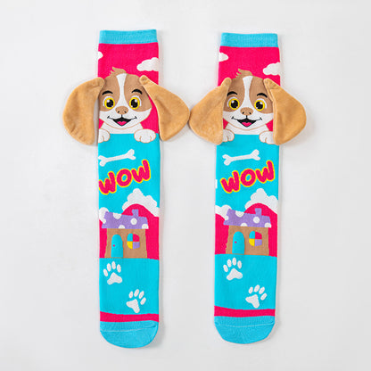Cute Children's Knee-High 3D Adorable Crazy Socks