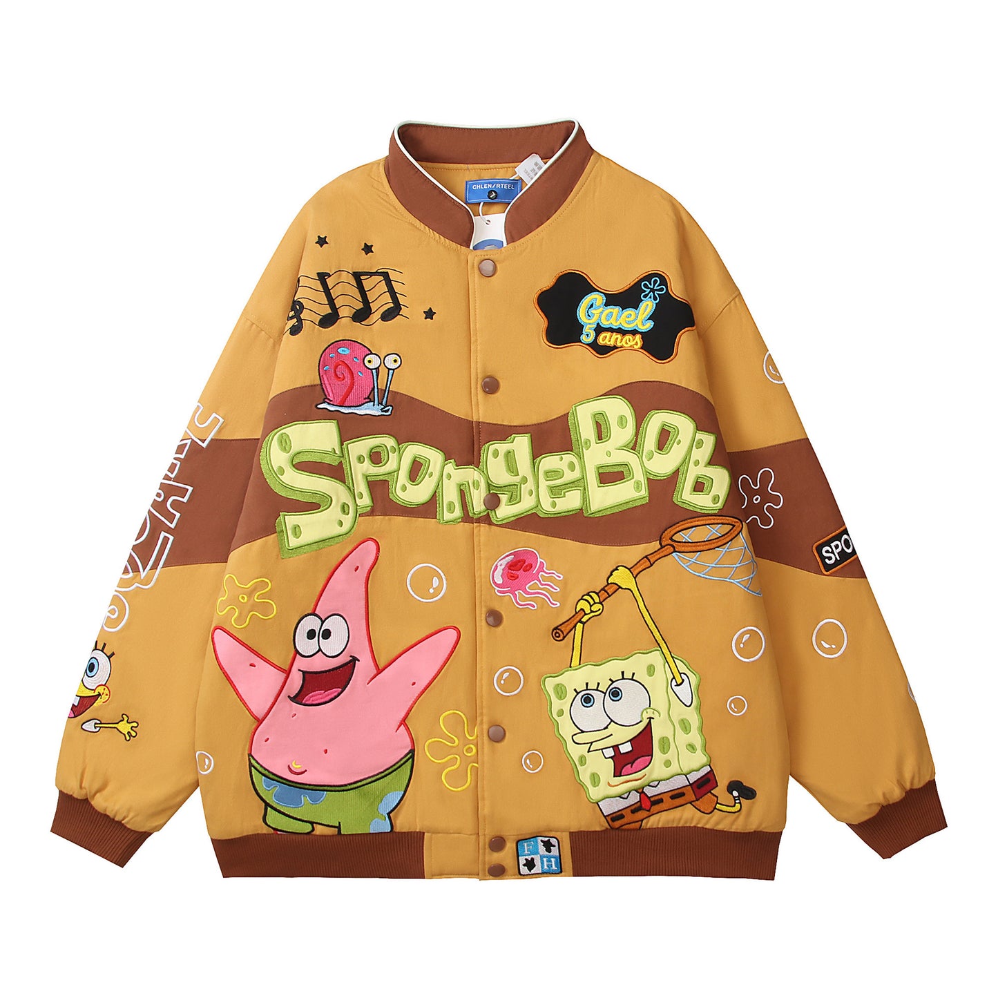 SpongeBob SquarePants "Lucky Day" Bomber Varsity Jacket