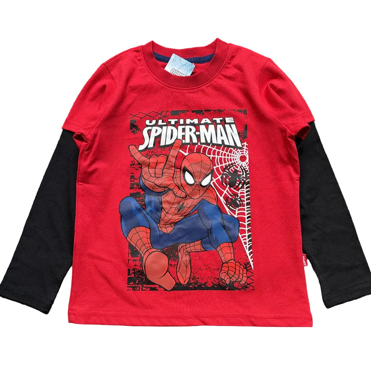 Marvel Superheroes Mock Long-Sleeve Tees 6-Piece Set
