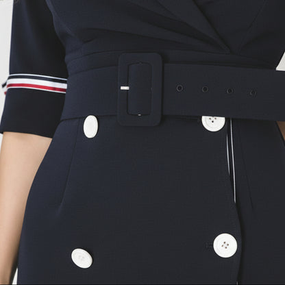 Chic Casual Wrap Midi Dress