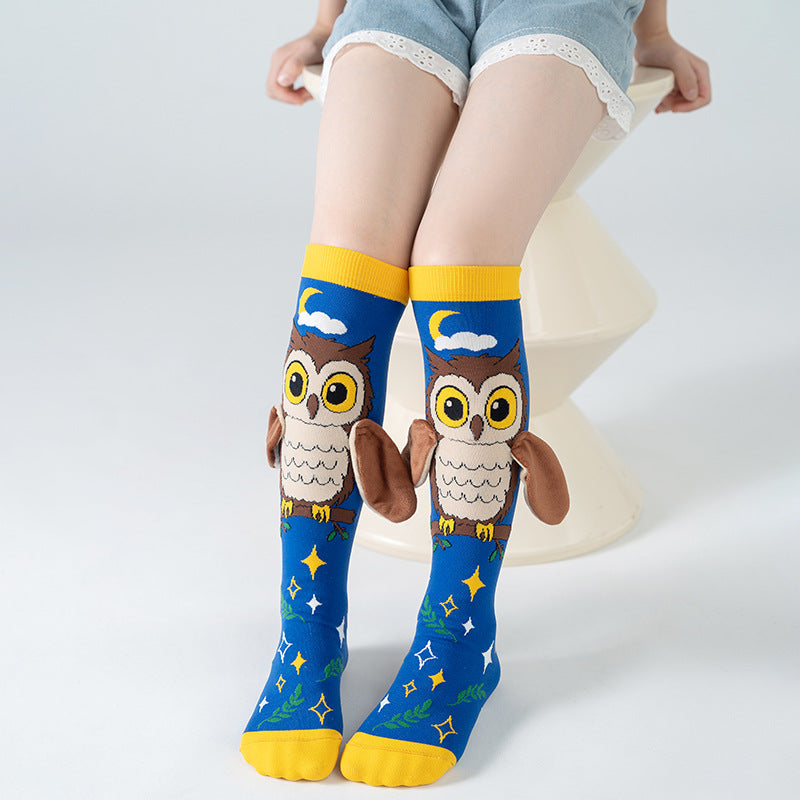 Cute Children's Knee-High 3D Adorable Crazy Socks