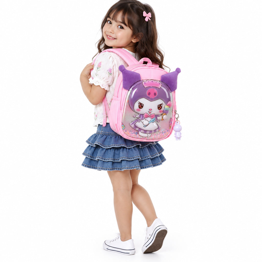 Kawaii Kuromi 3D Hard Shell Kids Backpack