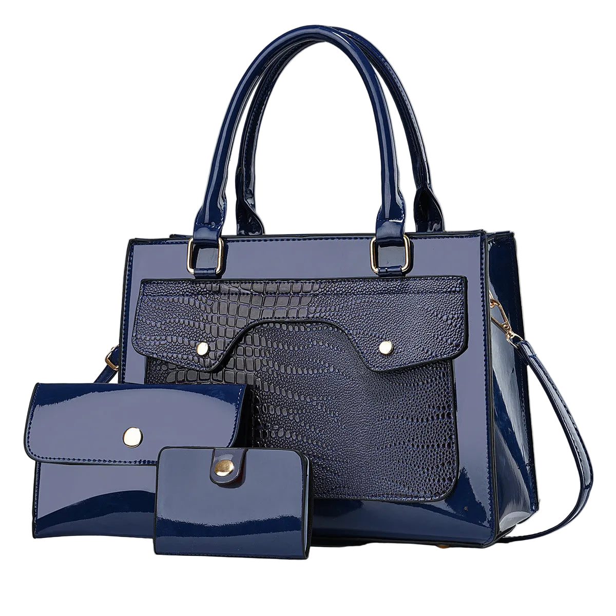 Classic LustraLuxe Trio Handbag/Crossbody Bag