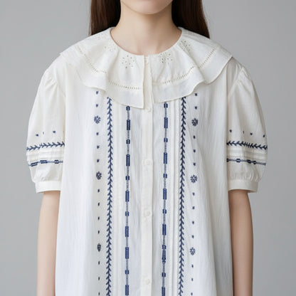 Women's Bubble Short Sleeve Shirt