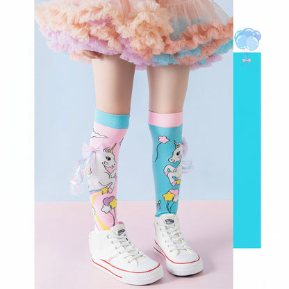 Children's 3D Cartoon Knee-High Crazy Socks