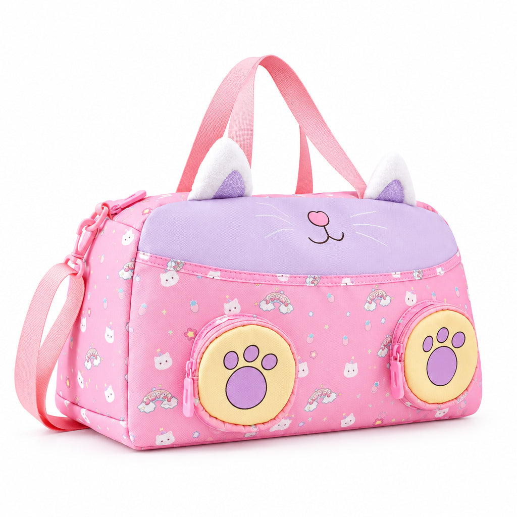 Kids Medium Pixie Pack Adorable 3D Travel Duffle Bags