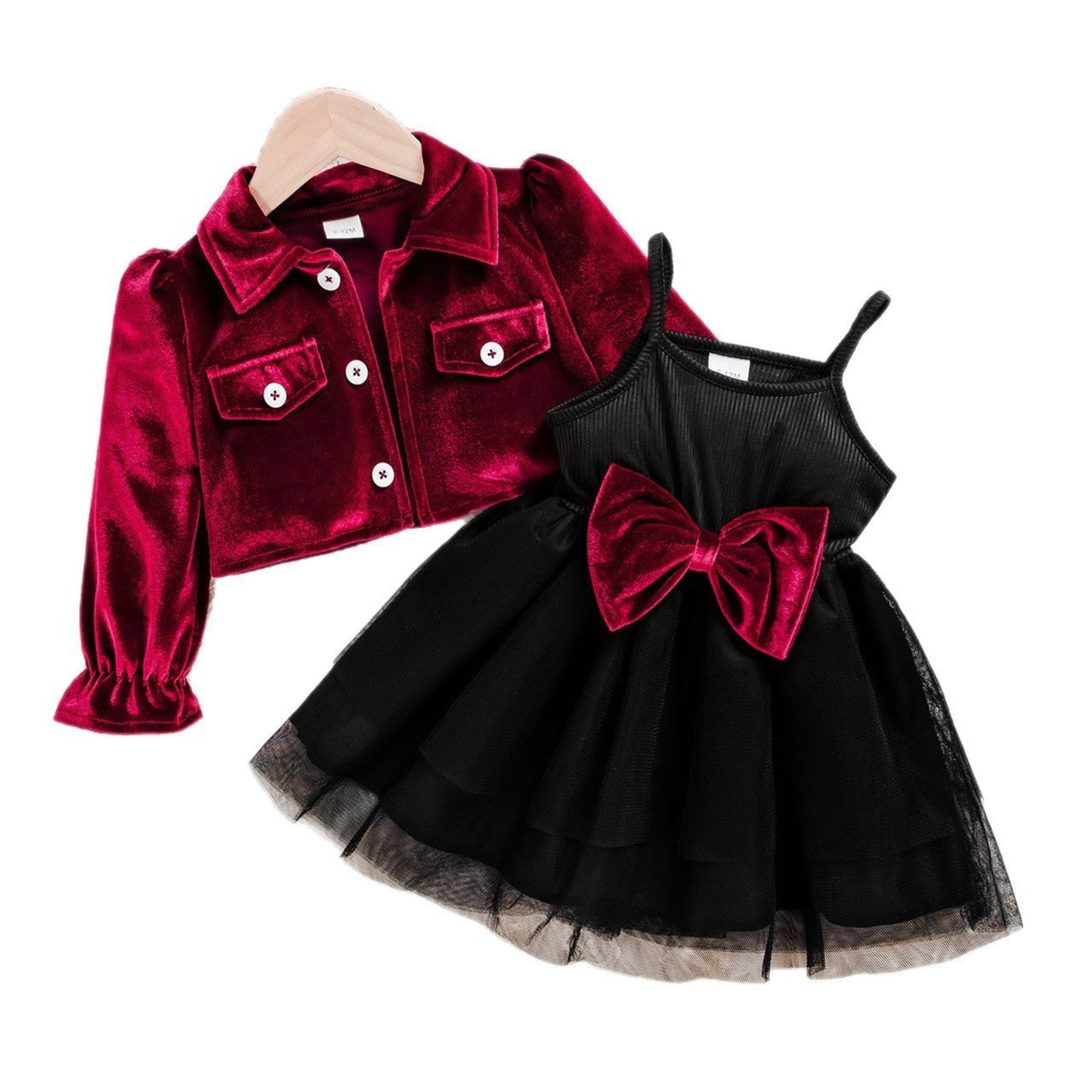 Girls Velvet Maisie 3Pcs Outfit | ZYLUS