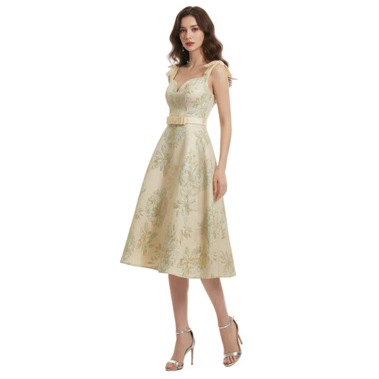 Fiore Dawn Suspender Midi Dress.