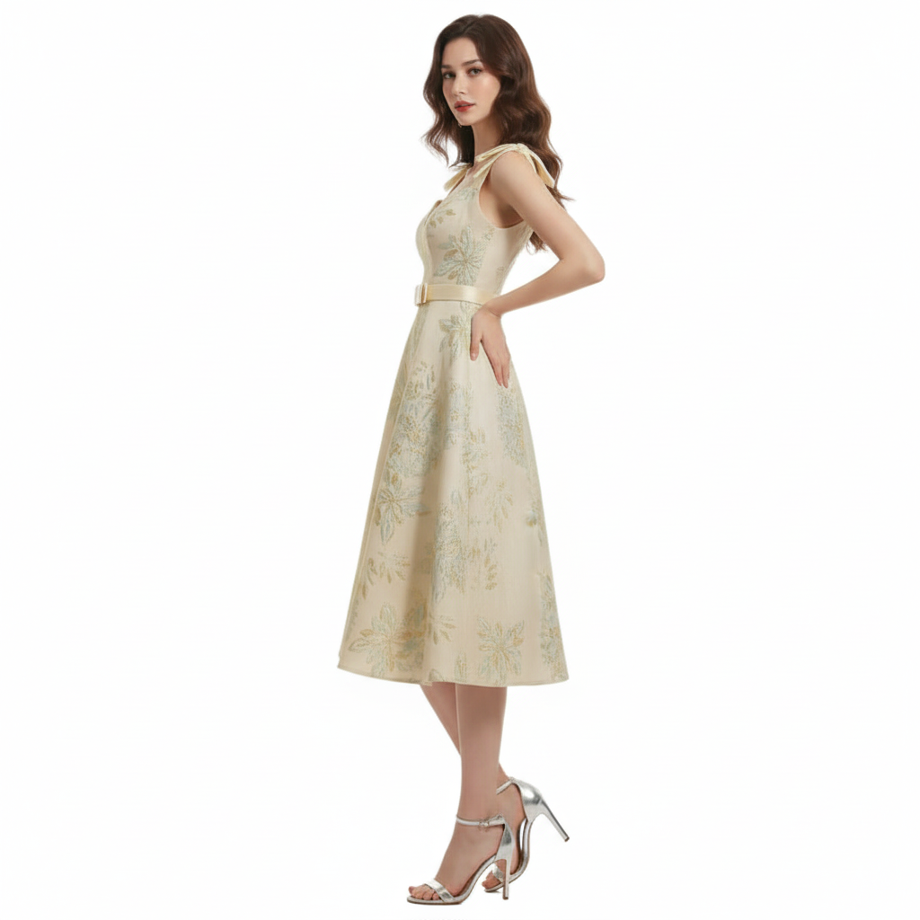Fiore Dawn Suspender Midi Dress.