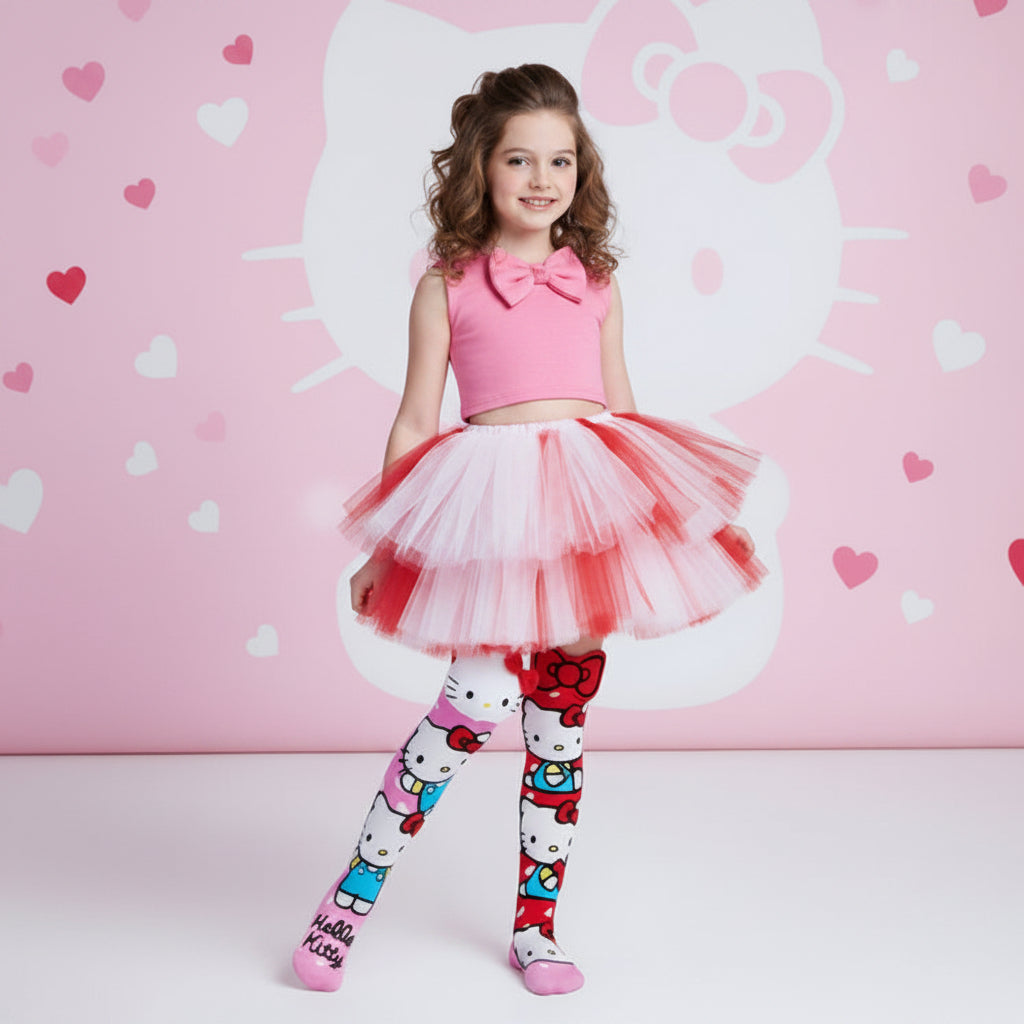 Hello Kitty Mismatched 3D Knee-High Crazy Socks
