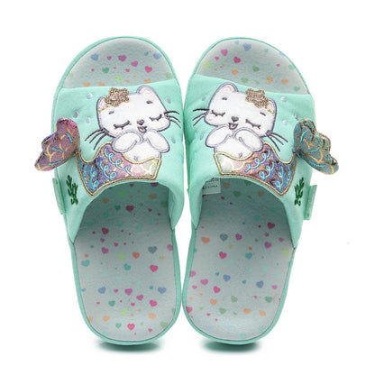 Children's Mermaid Cat Home Slippers