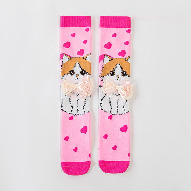 Cute Children's Knee-High 3D Adorable Crazy Socks