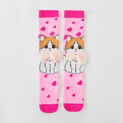 Cute Children's Knee-High 3D Adorable Crazy Socks