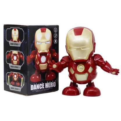 360 Degree Rotating Dance Hero Interactive Superhero Action Figure with Lights & Music