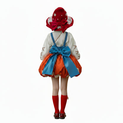 Girls Mushroom Dress Costume
