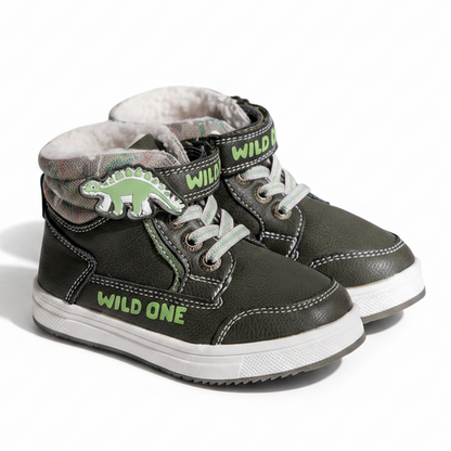 Boy's Dino Winter Hug Snow Sneakers